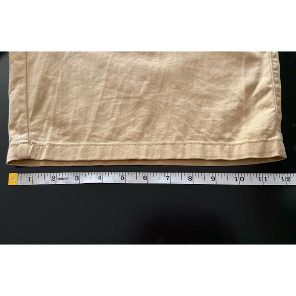 HURLEY Tan Lightweight Cotton Flat Front Shorts sz 38 - Picture 13 of 13